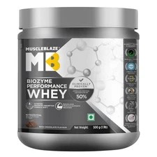MuscleBlaze Biozyme Performance Whey Protein Powder, Rich Chocolate - 500g