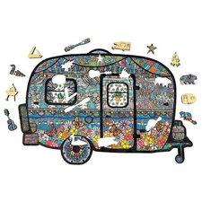 GSI Outdoors Vintage Camper Wooden Puzzle