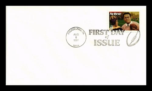 DR JIM STAMPS US COVER POP WARNER LEGENDARY FOOTBALL COACHES FIRST DAY ISSUE