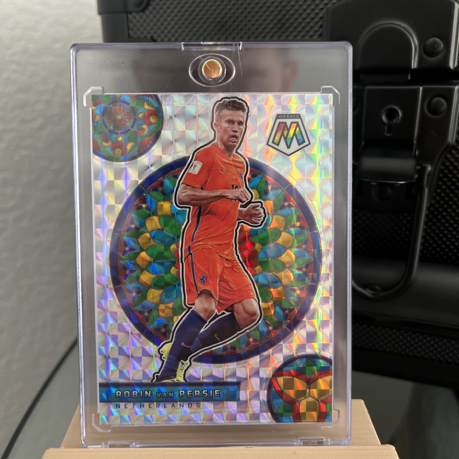 Panini 2022 World Cup Mosaic Stained Glass Netherlands Robin van Persie