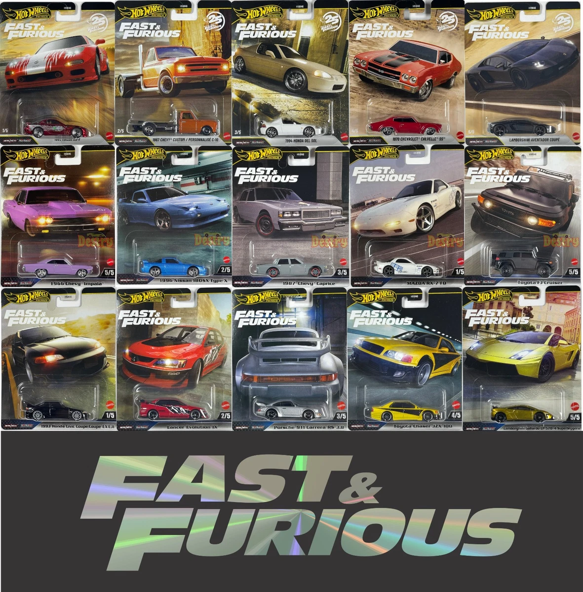 Hot Wheels Fast & Furious Toyota Diecast Cars, Trucks & Vans for