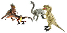 Kid Galaxy Poseable Dino Dinosaur Toy Figures Detail Kids Jurassic Lot Of 4