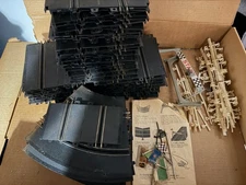 Vintage 1966 Eldon Slot Car Track Lot w/ 52 Straights 12 Curves + Sears Box