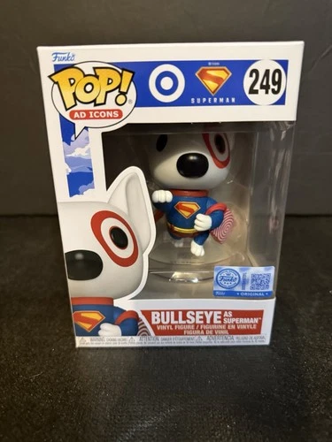 FUNKO POP ! BULLSEYE AS SUPERMAN 249 FUNKO ORIGINAL AD ICONS DB9