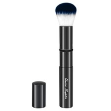 Retractable Kabuki Makeup Brush, Travel Face Blush Portable Black