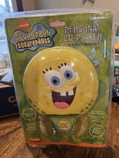 Vintage Spongebob Squarepants Portable CD Player NEW in Blister Pack 2004