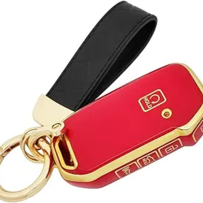 Protective Key Fob Cover Case Compatible with Ceed Cerato Forte NIRO Seltos Red