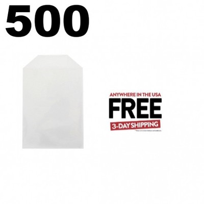 500 CPP Clear Plastic Sleeve with Flap 80g (Fits 14mm DVD Case Artwork) **3 DAY
