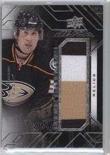 2015-16 UD Black Rookie Trademarks Relics Nick Ritchie #RTR-DF 0c3