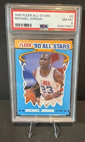 1990-91 Fleer - All-Stars Michael Jordan #5 - PSA 8 - just graded