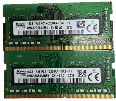 SK hynix 32GB (2x16GB) Laptop RAM DDR4 3200MHz 1Rx8 PC4-3200AA