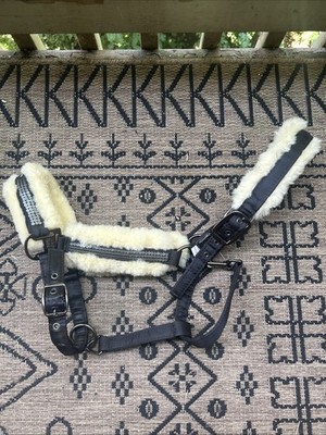 Eskadron Shipping Halter With Fleece- Black Sequins Warmblood XFull