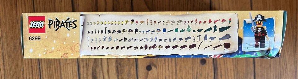 Lego 6299 PIRATAS CALENDARIO DE ADVIENTO 2009 Sirena Pez Sierra Mono *RETIRADO* ABOLLADO Foto 4 de 4