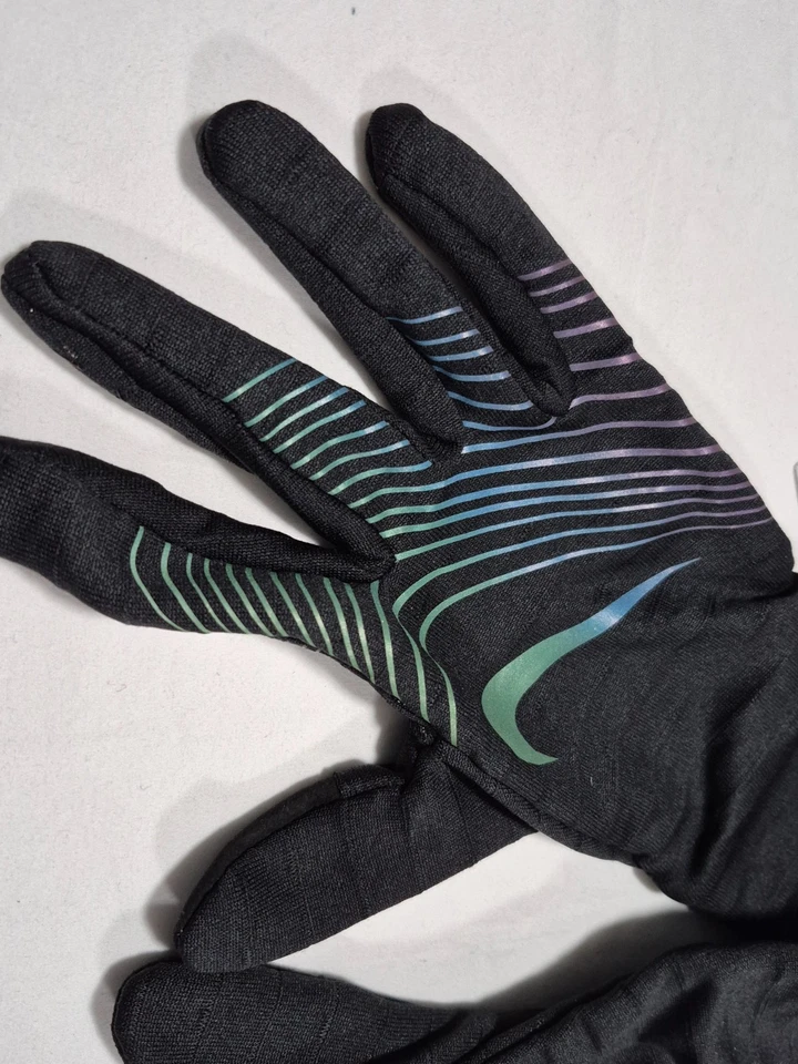 Guantes reflectantes ligeros para correr Nike Therma Dri-Fit multicolor para mujer Foto 3 de 4