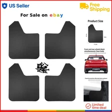 Universal Car Mud Flaps Polyethylene Set Splash Guards Front Rear Protection