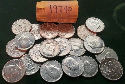 1974 D KENNEDY HALF DOLLAR ROLL