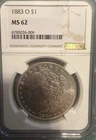 1885 O Morgan Silver Dollar  NGC MS61