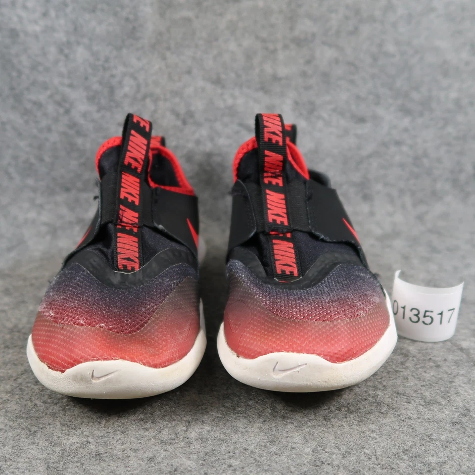 Nike Shoes Kids 1Y Flex Runner Slip On Sneaker Athletic Trainer Black Red Active - Image 2 of 4