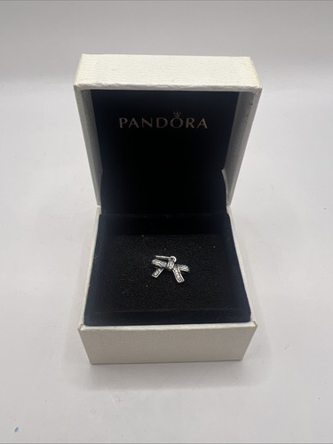 Authentic Pandora Sterling Silver Sparkling Bow CZ Pendant 390357CZ