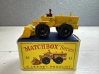 OLD VINTAGE LESNEY MATCHBOX # 43 AVELING BARFORD TRACTOR SHOVEL ORIGINAL BOX