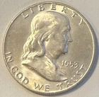 1953-D Franklin Half - Lustrous Original WHITE BU - Sharp Full Bell Lines - FBL