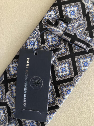 HART SCHAFFNER MARX NWT Paisley Silk Necktie Italy 58½ x 3¼ - Picture 3 of 7