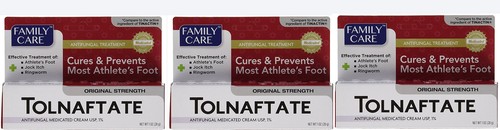 3er Pack Family Care Tolnaftat Antimykotische Creme 1 % Vergleich zu Tinactin - 1 flüssige Unze