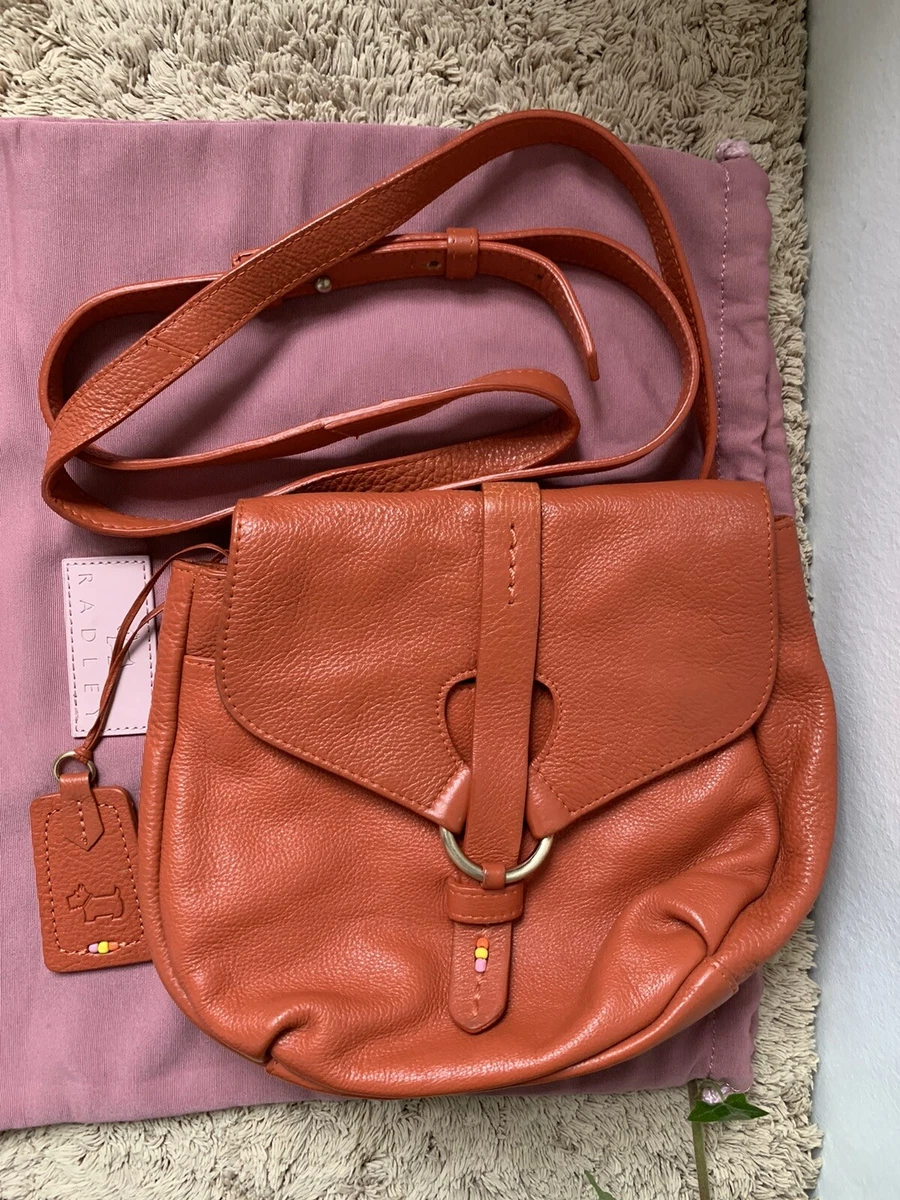 Radley Orange Small Leather Cross Body Bag eBay