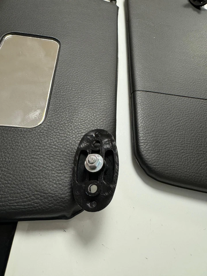 Fit For Honda Civic 1996-2001 Interior Sunvisor Pair LHD Black 2pcs - Imagem 3 de 4