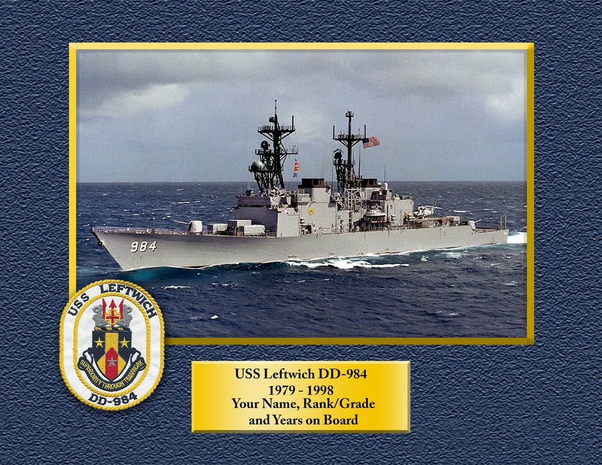 USS Gonzalez DDG-66 Custom Personalized Print of US Navy