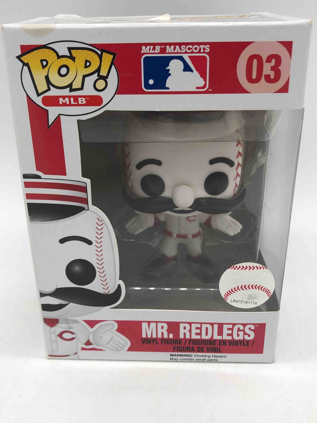Funko Pop! Figura De Vinilo Sports Mlb Mascots Mr. Redlegs #3 Dañada