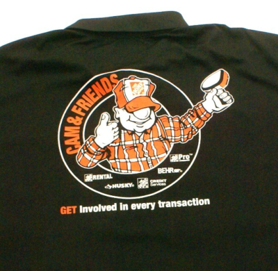 #ad Home Depot Employee Uniform Polo Shirt Cam amp; Friends Mens Large $15.29