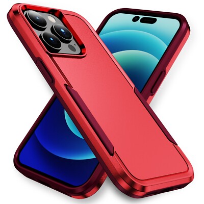 For iPhone 15 Pro Max 14 13 12 11 8 7 XR Heavy Duty Phone Case Shockproof Cover