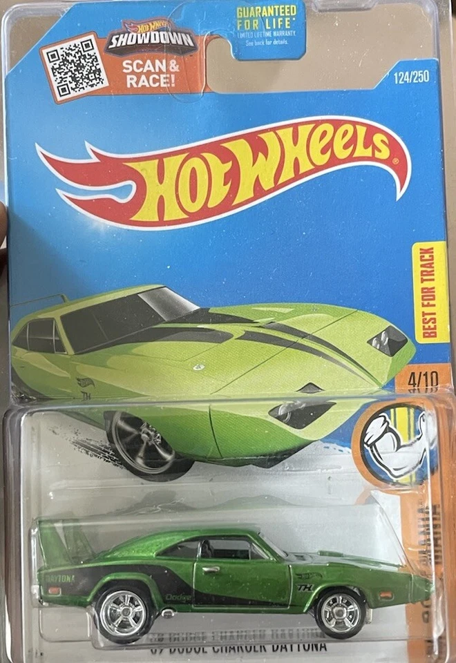 风火轮 Michael Kollins 道奇充电器 Daytona + 绿色 Daytona 超批量 2 件 — 第 2/2 张图片