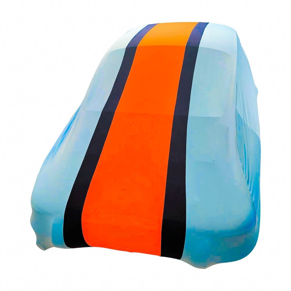 Custom Indoor Car Cover PORSCHE 911 964 Gulf Racing Design Show Cover