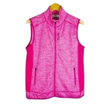 Vineyard Vines Womens Fairwinds Full Zip Vest Size M Pink Golf Outdoors Preppy