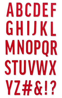 Sizzix Thinlits Bold Alphabet 30pk Set #665072 Retail by Alison