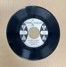 CLAUDIA THOMPSON EDISON INTERNATIONAL 45 PROMO COPY GLOOMY SUNDAY/GOODNIGHT 408