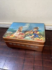 Vintage 1970's Wood Music Trinket Box Schmid Bros Japan Edelweiss