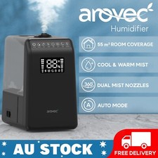 Arovec Cool Mist Warm Mist Ultrasonic Room Humidifier, Top Fill Quiet Humidifier