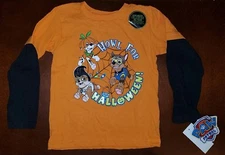 Nickelodeon Paw Patrol Halloween Toddler Boy Long Sleeve Shirt Top New 3T
