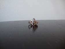 VINTAGE 1980s OPENWORK ETERNITY LOVE KNOT RING STERLING SILVER STAMPED 925 SZ 8