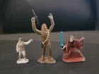 1982 Kenner Star Wars Die Cast Micro Figures, Leia, Chewbacca, Ob1