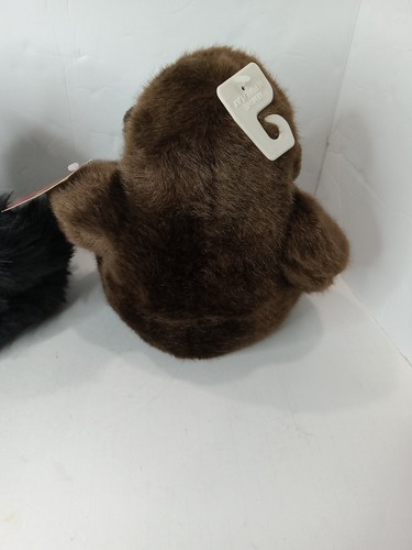 Menge zwei Plüsch Gorillas Vintage 90er braun und schwarz Joyable Kuscheltier mit Etikett - Bild 8 von 9