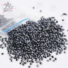 Melee Size Loose Black Colour Moissanite Gemstone VVS1 Round Jewelry Stone DIY