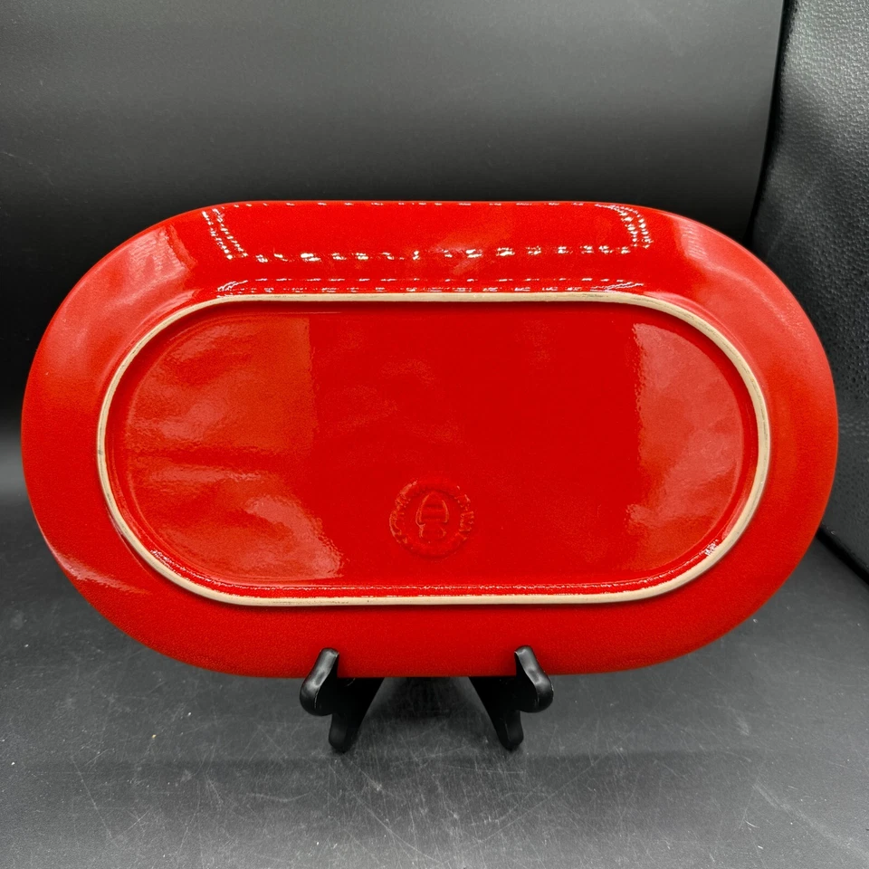 Waechtersbach Christmas Tree Sandwich Pastry Serving Tray Oval 14" - Image 4 of 4