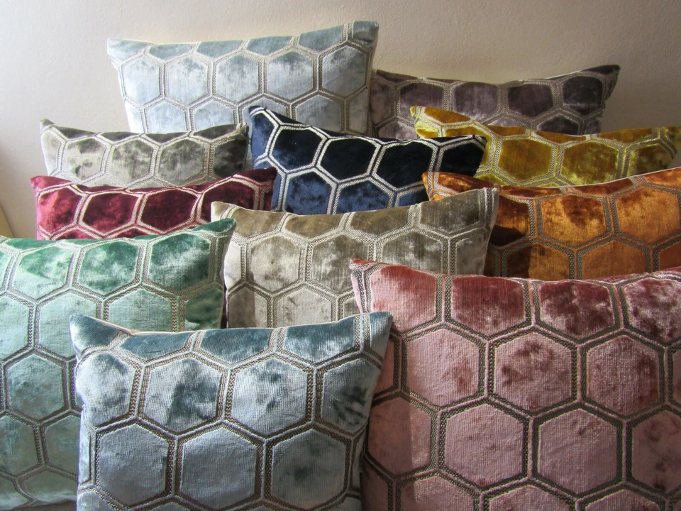 Designers Guild Fabric Manipur Sienna Cushion Covers   - Image 3 of 4