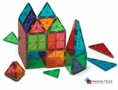 #ad Magna Tiles 04300 Clear Colors 100 Piece Set $94.00
