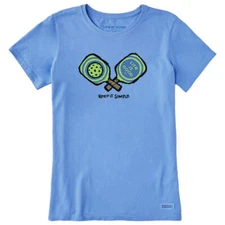 Life is Good 127524 - Women's Keep It Simple Pickleball Short Sleeve Tee - Cornf