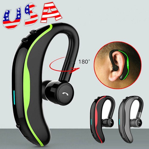 Wireless Headset Noise Cancelling Earpiece Bluetooth Earphone Hands-free Call - Picture 1 of 15